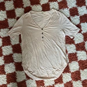 Madewell cream button down tee